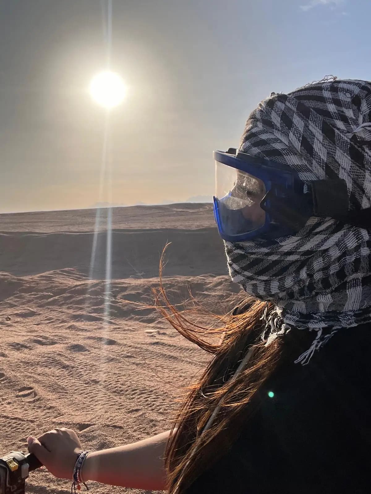 Cap vers le soleil du désert