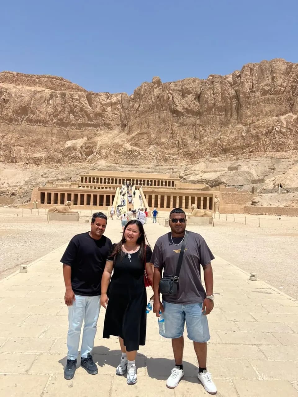 Nos voyageurs au temple d’Hatchepsout