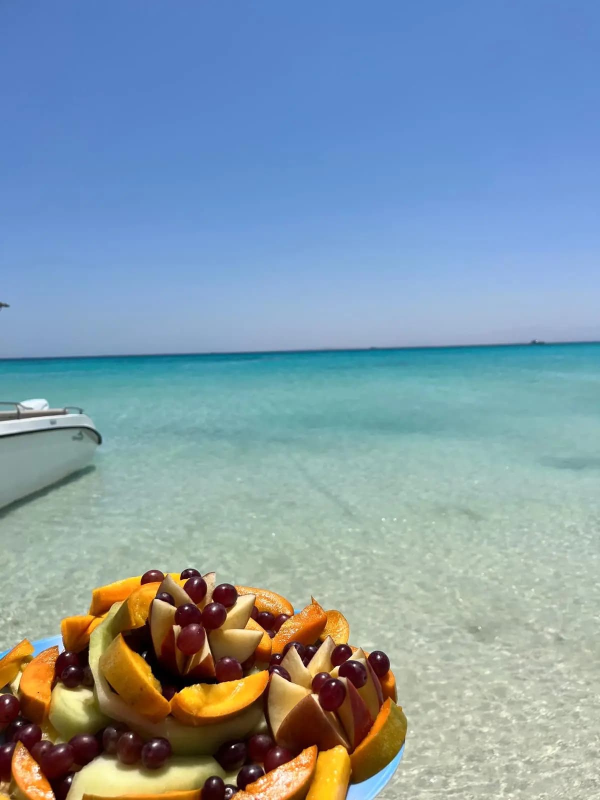 Fruits frais lors d’une journée en bateau privé